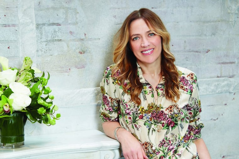 Portrait of Danuta Mieloch in the Rescue New York, the New York version of her day spa that had its beginnings in Philadelphia.Here she is leaning against the mantle that was once in a home that belonged to Jacqueline Kennedy Onassis.