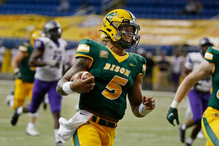 North Dakota State quarterback Trey Lance has a big arm, but do the Eagles need another quarterback?