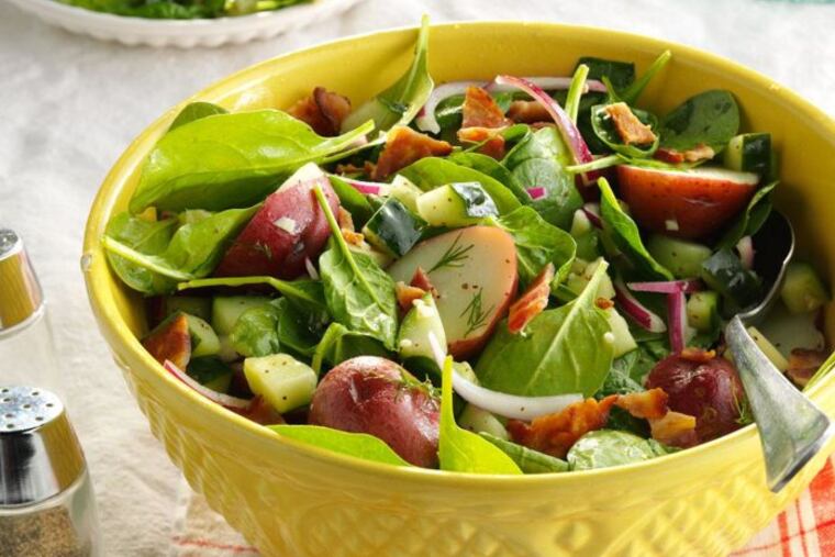 Garden Spinach-Potato Salad