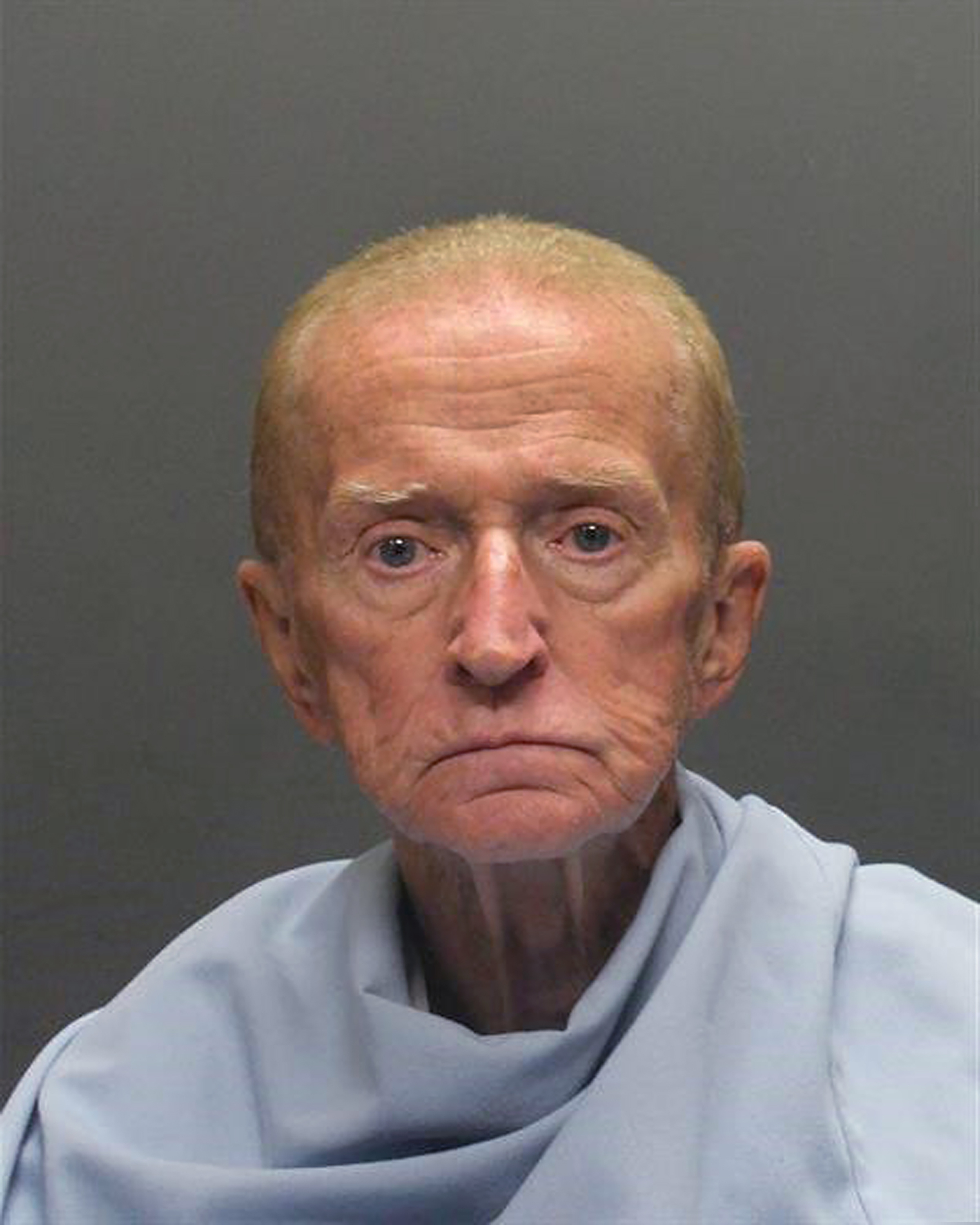 FILE - This Jan. 14, 2018, photo released by the Tucson Police Department shows 81-year-old Robert Francis Krebs, who was charged with robbing a credit union in Tucson, Ariz. A judge has ruled Krebs, who claimed to have symptoms of Alzheimer's disease, is mentally fit to stand trial. (Tucson Police Department via AP, File)