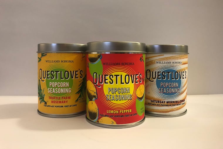 Questlove's popcorn seasonings by William Sonoma.