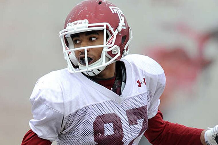 Ventell Bryant's toughness and maturity in spring practice surprised coach Matt Rhule. (Clem Murray/Staff Photographer)