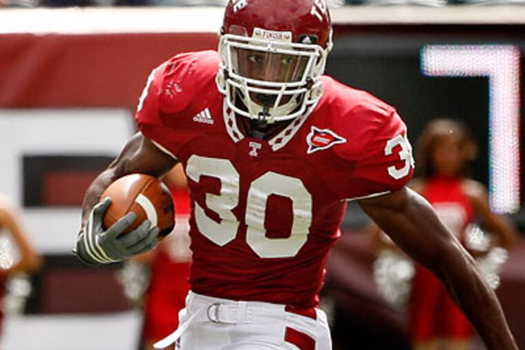 Temple's Bernard Pierce led the Mid-American Conference in rushing this season with 1,308 yards. (Ron Cortes/Staff file photo)