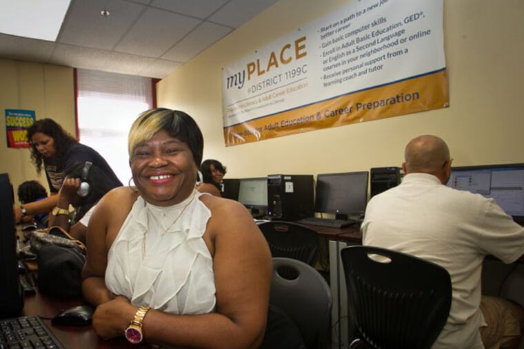 Marcella Matthews at the My Place campus. (ALEJANDRO A. ALVAREZ/Staff Photographer)