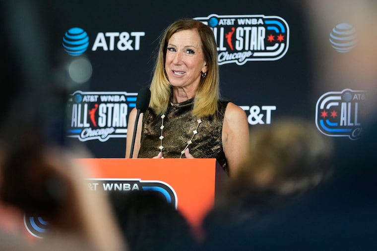 WNBA commissioner Cathy Engelbert says she and the players are working to address concerns surrounding cybersecurity and harassment.