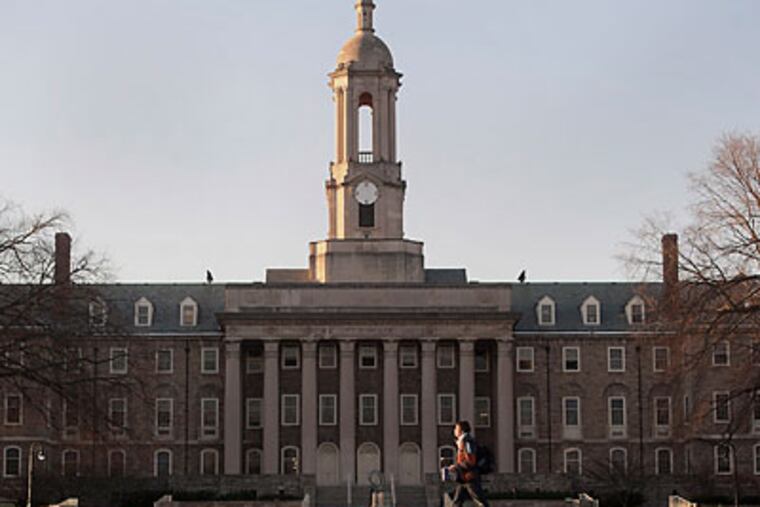 There were no major disturbances on Penn State's campus when Jerry Sandusky's prison sentence was announced. (Andy Colwell/AP file photo)
