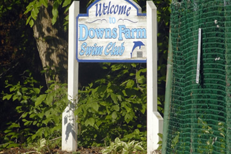 The Downs Farm Swim Club is on Haddonfield-Berlin Road (Route 561) in
Cherry Hill.