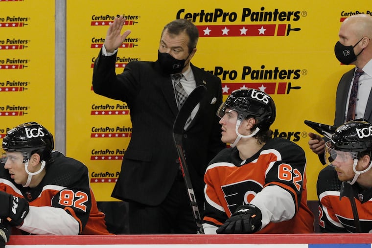 Flyers coach Alain Vigneault says he needs one of his defensemen to step up and play consistently alongside Ivan Provorov on the top pairing.