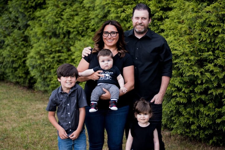 Kristelle and Frank with children (from left): Lanigan, Franco and Fiona