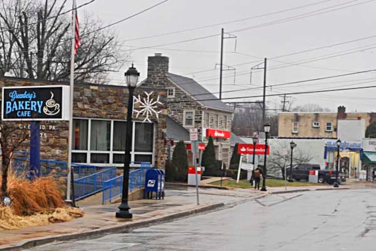 Businesses along Bruce Rd. in Oreland. ( RON TARVER / Staff Photographer ) January 14, 2014