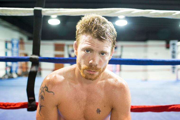 MMA fighter Paul Felder after a work out at Stay Fly Muay Thai on 5th and Spring Garden Streets. ( Colin Kerrigan / Philly.com )