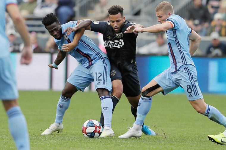 After joining the Union in the summer, Andrew Wooten (middle) didn't score any goals in his debut half-season here.