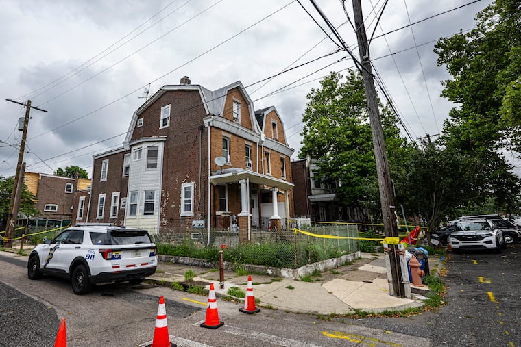 Police block the entrance to the 5700 block of North Lawrence Street, Tuesday, July 21, 2026.