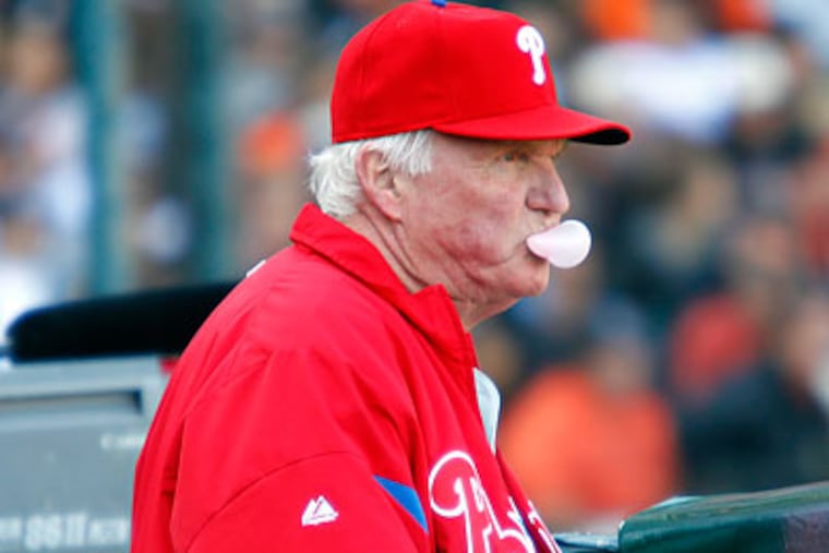 Charlie Manuel is going into the final year of his contract. (Yong Kim/Staff Photographer)