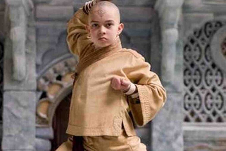 Noah Ringer in "The Last Airbender"
