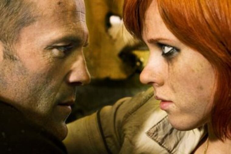Statham and Natalya Rudakova as a party-girl passenger along for his mission, both fitted with explosive bracelets.