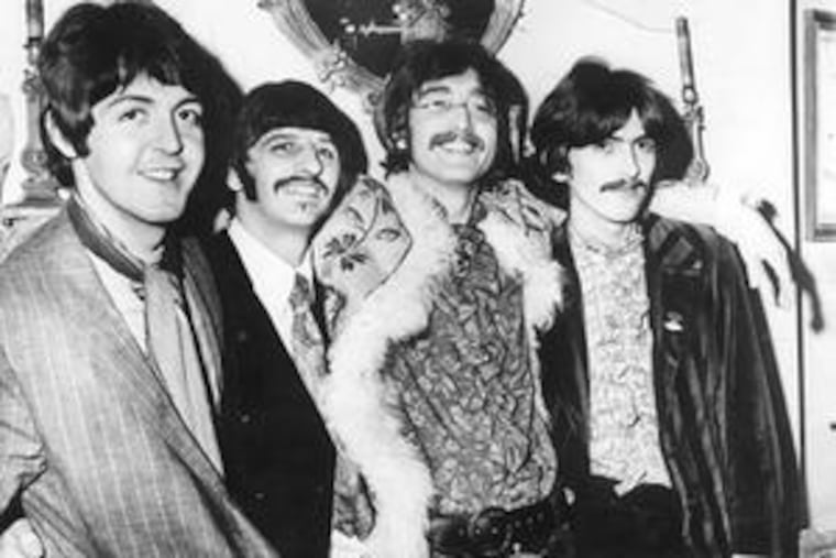 In a 1967 file photo, the Beatles - (from left) Paul McCartney, Ringo Starr, John Lennon and George Harrison - strike a pose.