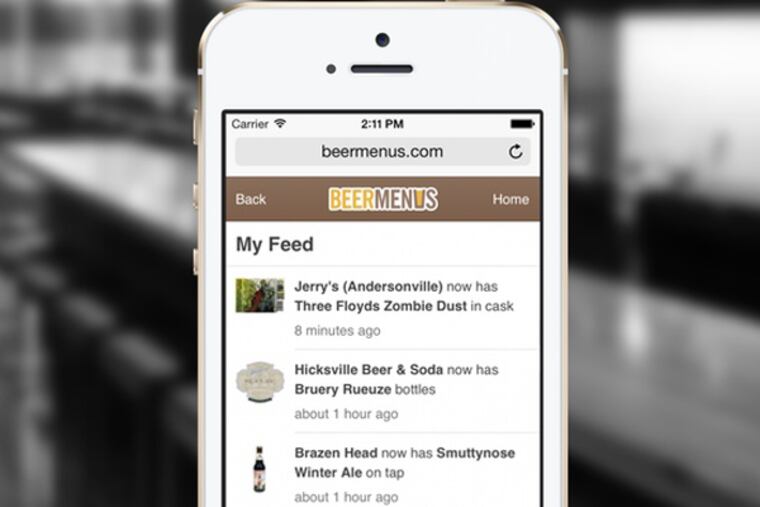 More than 12,000 bars, restaurants, bottle shops and distributors are listed in BeerMenus' database.