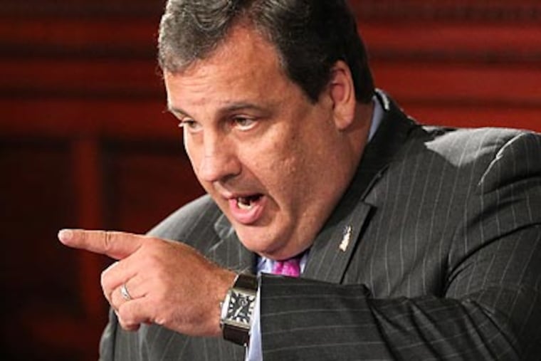 Chris Christie. (Michael Bryant/Staff Photographer)