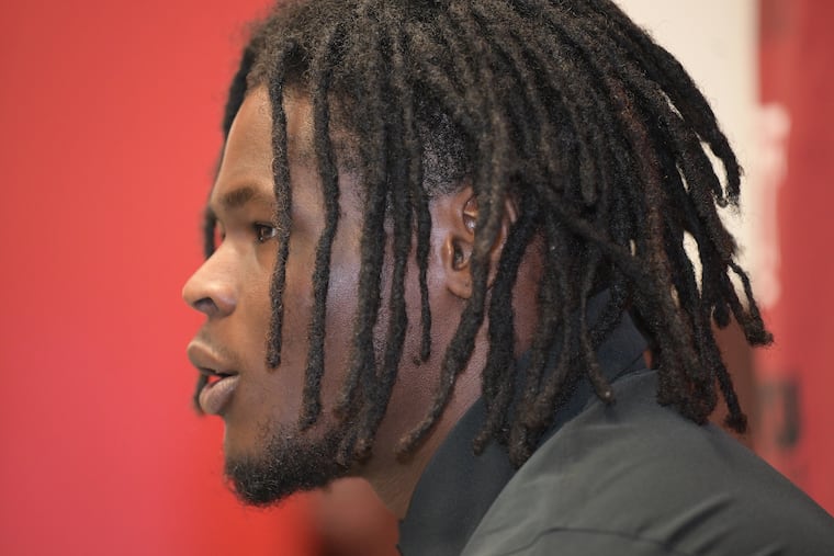 Temple University Football, Antwain Littleton speaks during media day at Tempe university in Philadelphia, Pa. Friday, Aug 16, 2024.