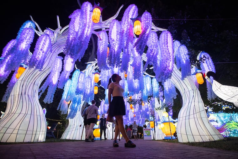 Opening night of the Philadelphia Chinese Lantern Festival in 2024. The annual event returns to Franklin Square, at Sixth & Race Streets, from June 20 to Aug. 31. It is closed July 4.