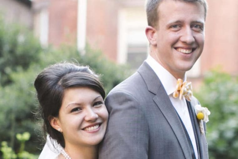 Jamie Reid and Will Reid at their May wedding. The couple died in a car crash in North Carolina on Sunday, Aug. 11, 2013.
