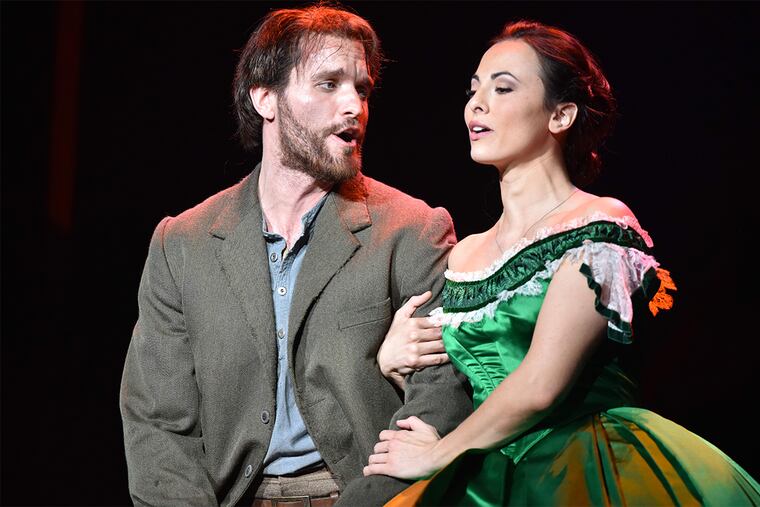 Inman (Jarrett Ott) and Ada (Isabel Leonard) in Jennifer Higdon and Gene Scheer's opera Cold Mountain, at the Academy of Music. Photo: Opera Philadelphia