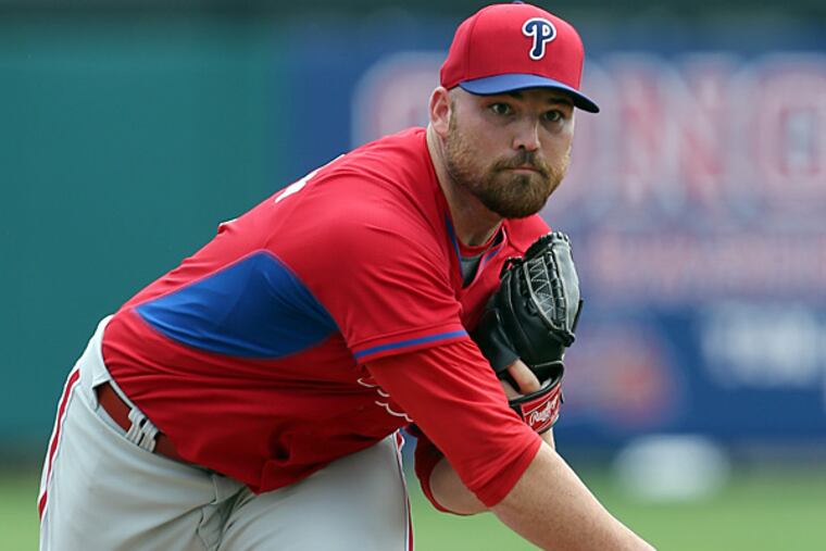 Phillies pitcher Sean O'Sullivan. (Yong Kim/Staff Photographer)