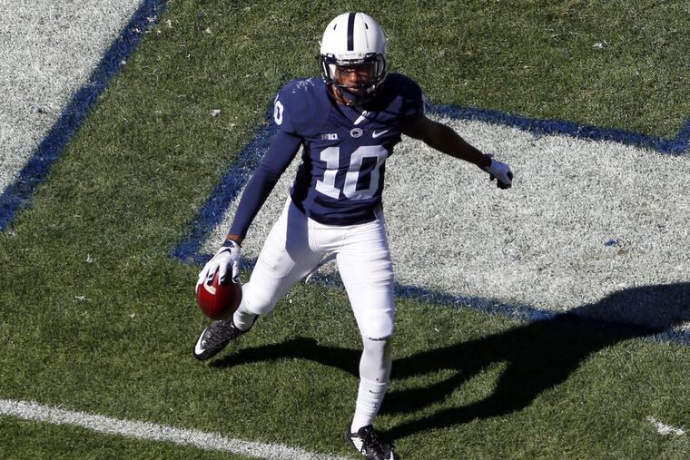 Penn State wide receiver Brandon Polk was high school teammates with Nittany Lions quarterback Trace McSorley.