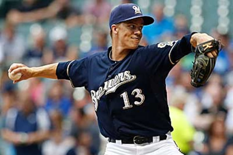 Brewers ace Zack Greinke will likely be dealt before the trade deadline. (Jeffrey Phelps/AP)