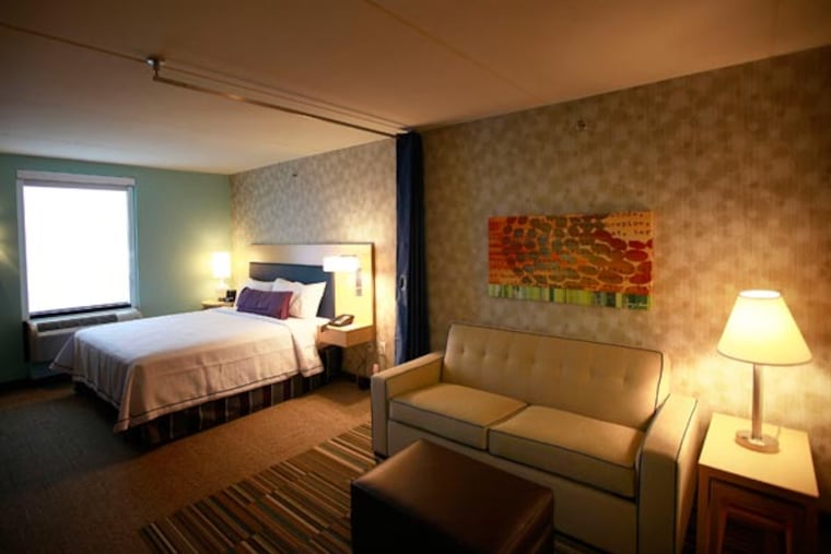 The nine-story, 248-all-suites extended stay hotel across the street from the PA Convention Center at 12th and Arch Streets, Hilton Home2 Suites is now open to the public August 6, 2013. ( DAVID SWANSON / Staff Photographer )