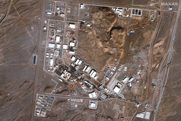 This satellite image shows the Natanz nuclear facility in Iran on Jan. 24, 2025.