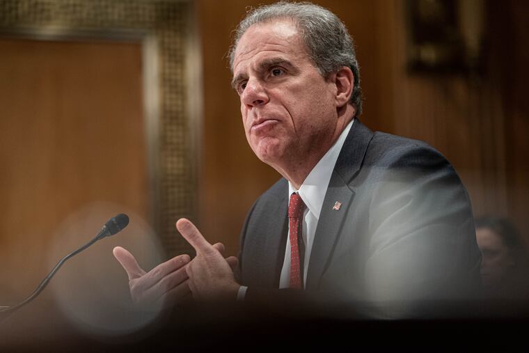 Michael Horowitz, Department of Justice Inspector General, shown in December 2019.