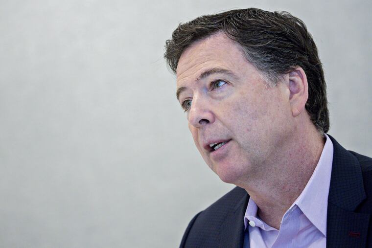 Former FBI director James Comey.