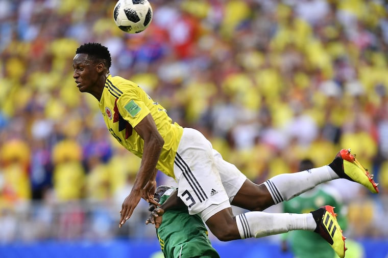 Yerry Mina leads Colombia on defense and offense as they aim to take down England in the World Cup's Round of 16.