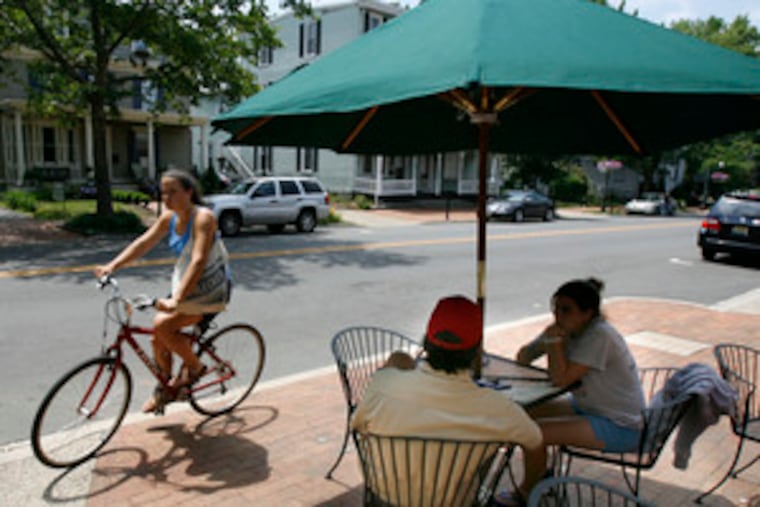 Moorestown's picturesque Main Street. Town officials say issuing liquor licenses could provide needed revenue. And lots of it: The opening bid for a license could be as high as $1 million.