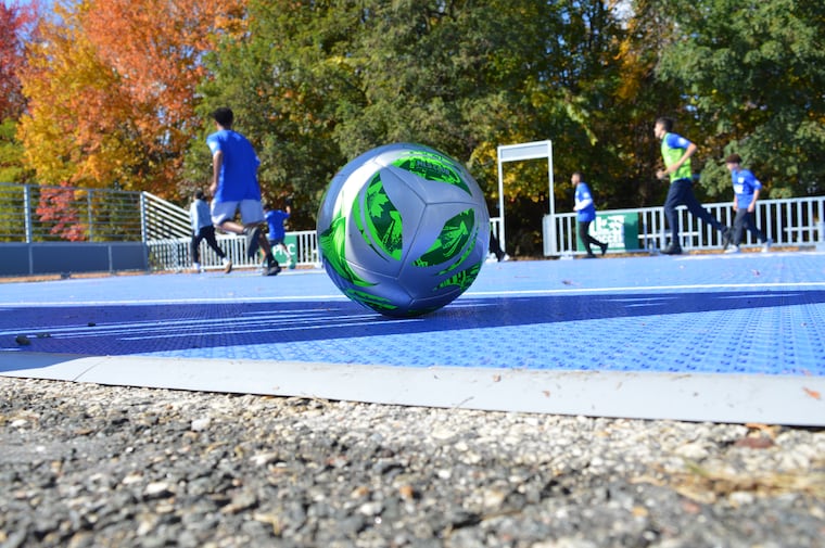 The U.S. Soccer Foundation has committed $2 million to install mini-soccer fields like this one in Northeast Philadelphia ahead of the 2026 FIFA World Cup.
