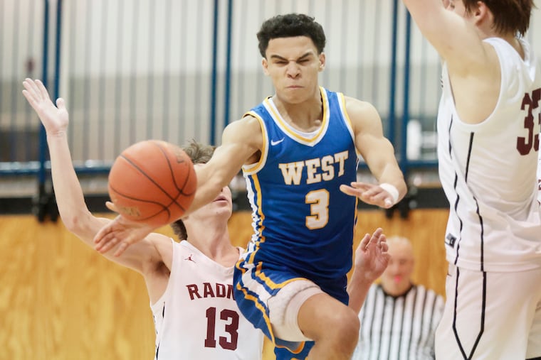 Downingtown West’s Dylan Blair (3) is heading to Army next season. He says the opportunity to play Division I basketball and serve his country helped make the decision "a no-brainer."