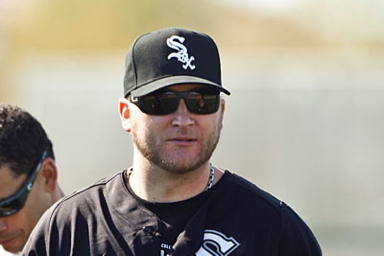 Chicago White Sox pitcher Mark Buehrle during a spring training workout in Glendale, Ariz. (AP Photo/Morry Gash)