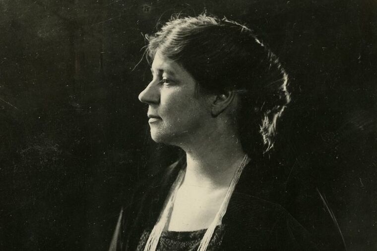 Violet Oakley, photograph by Richard T. Donner (1933), from the Philadelphia Record photograph morgue.