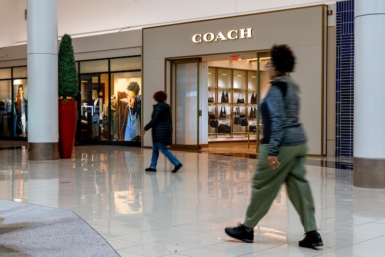 The new Coach store at the Cherry Hill Mall is shown in early February.