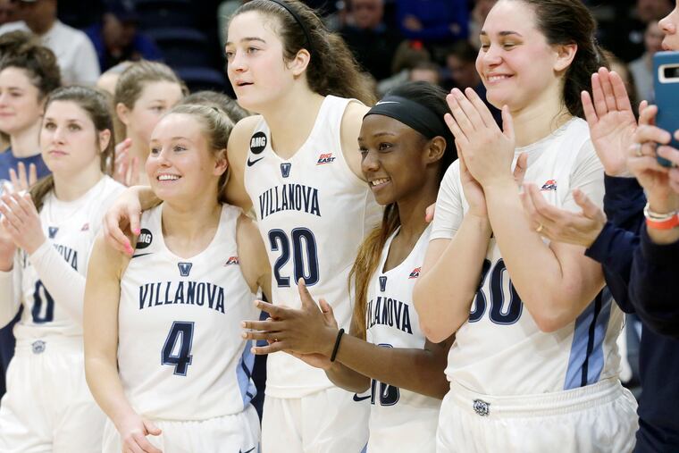 Villanova's Maddy Siegrist (20) is off to a hot start.