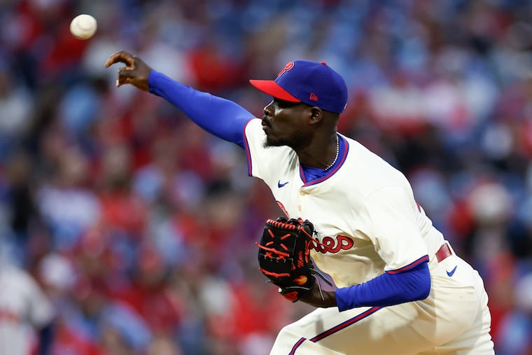 Phillies pitcher Yunior Marte has a 2.70 ERA in 12 appearances this season.