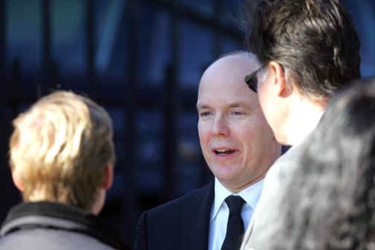 Prince Albert of Monaco attends the East Falls funeral for Elizabeth KellyLe Vine, sister of his mother, Grace Kelly. (See "Honoring Aunt Lizzie.")