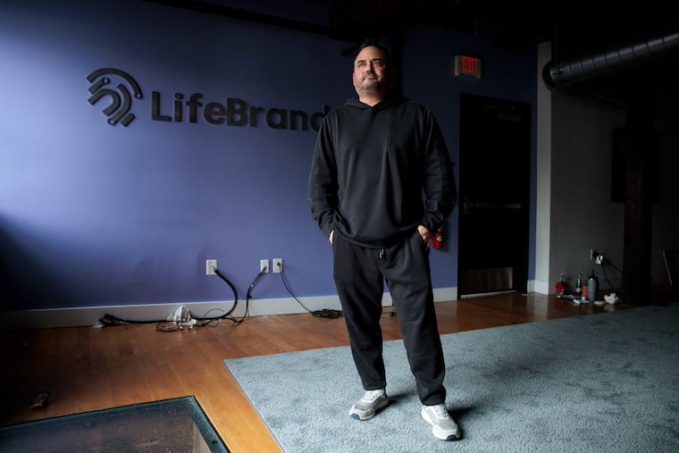 LifeBrand CEO T.J. Colaiezzi inside the startup's former West Chester offices.