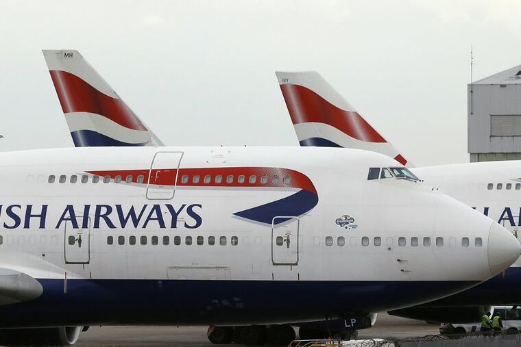 British Airways planes are parked at Heathrow Airport during a 48 hr cabin crew strike in London, Tuesday, Jan. 10, 2017. British Airways cabin crew members and Southern Railways train drivers walked off the job, touching off fresh disruption for travelers in Britain. The strike came a day after a subway strike snarled transport across London as unions increasingly show a willingness to walk off the job in disputes.
