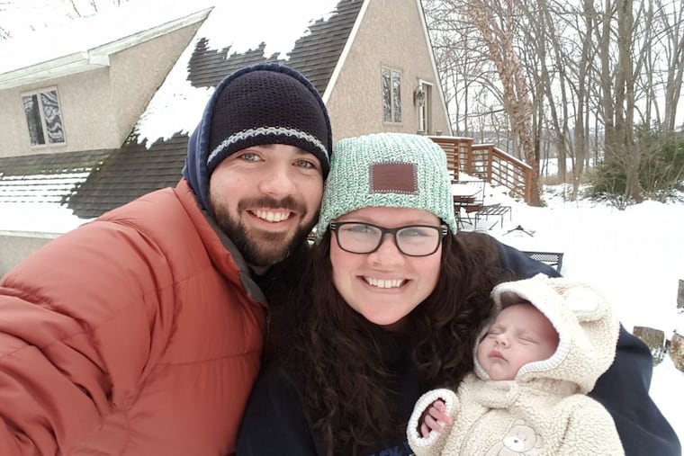 Pete and Cait Braun, with son, Nolan.