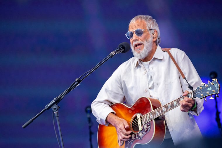 FILE - Yusuf/Cat Stevens performs during Glastonbury Festival in Somerset, England, on June 25, 2023.