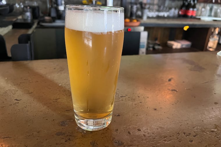 Face Your Dreams, a tart Berliner Weisse-style beer at Second District Brewery in South Philly, is a limited collaboration with Philly coffee shop Thank You Thank You. The beer was fermented with a watermelon-washed coffee, making for a sour and subtly coffee flavor.