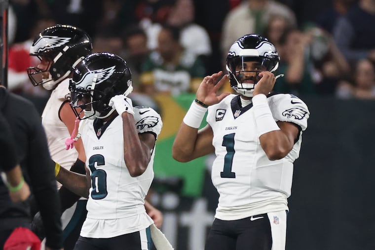 Eagles fans are concerned after Jalen Hurts turned over the ball three times in Brazil.